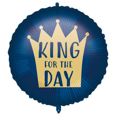 Balónek fóliový King for the day 46 cm
