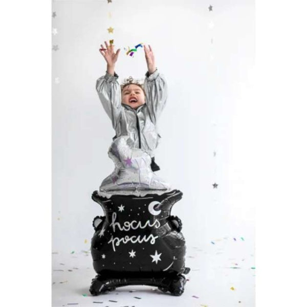 Halloween Happy party – balónek fóliový Kotlík 48 x 80 cm
