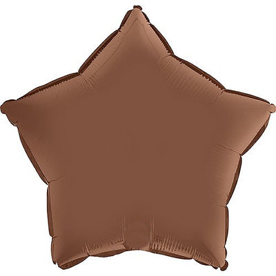 Balónek fóliový hvězda čokoládová 46 cm