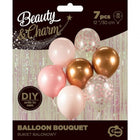 BALÓNKY latexové Beauty Charm buket růžový-Rose Gold 30cm 7ks – foto 1