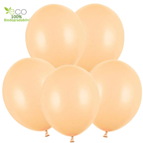Balonky broskvove 5 ks 14" 33 cm