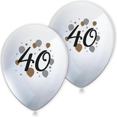 Balónky latexové 40. narozeniny 6 ks