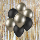 Balónky latexové prosecco/černé 30 cm 7 ks – foto 1