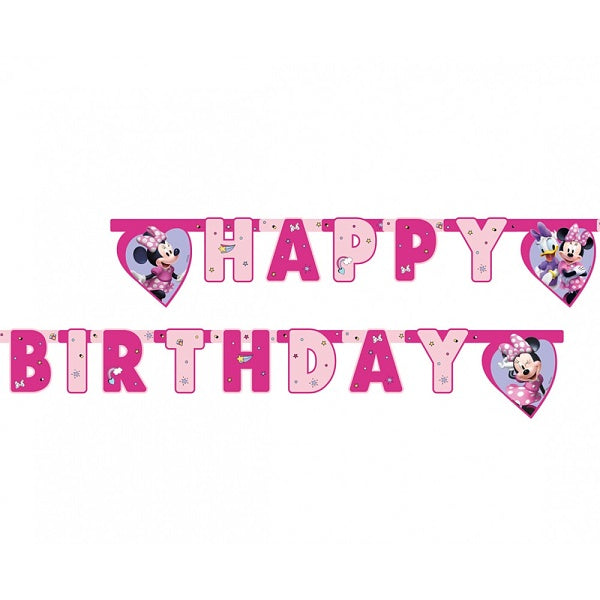 Banner "Happy birthday"  Minnie Junior Disney