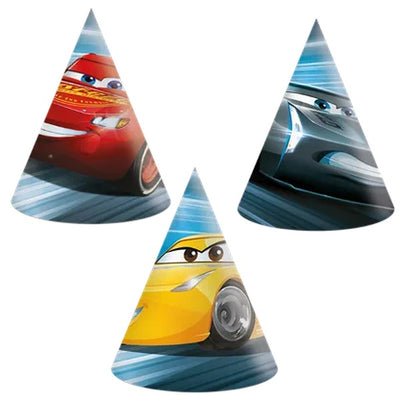 Čepičky papírové Cars Vcitory 6 ks