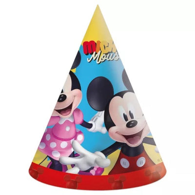 Čepičky papírové Mickey jump 6 ks