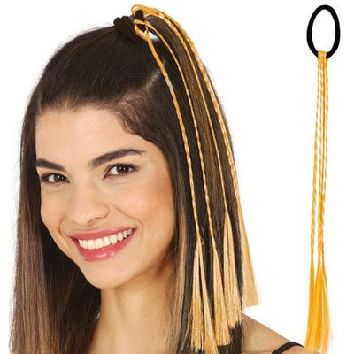 Copánky na gumičcce oranžové 35 cm 3 ks