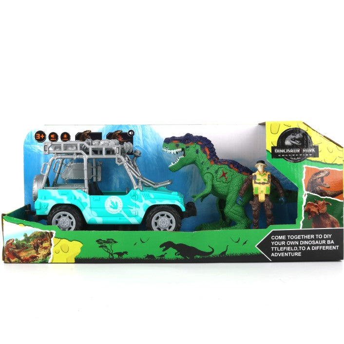 Dinosauří set s autem