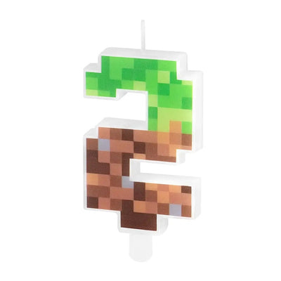 Dortová svíčka Pixely "2" 7 cm