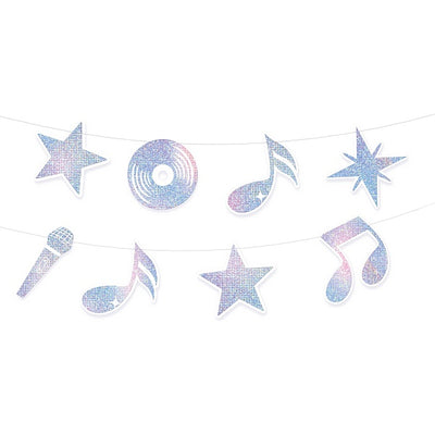 Girlanda Disco stříbrá 110 cm