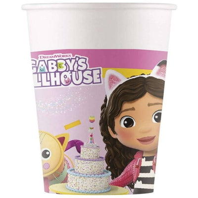 Kelímky papírové Gabby´s Dollhouse 200 ml 8 ks