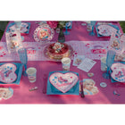 Talíře papírové srdce Girly 23x20 cm 10 ks – foto 2