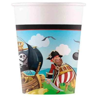 Pirátská party Pirátský ostrov - Kelímky  200 ml 8 ks