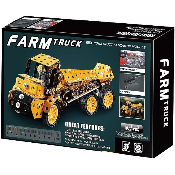 Kovová stavebnice farmářské auto