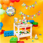 Balónek fóliový Happy Birthday Blocks 45 cm – foto 3