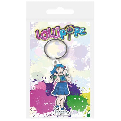 Lollipopz klíčenka gumová modrá