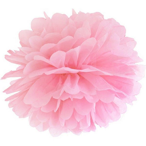 POMPOM 35 cm světle růžový