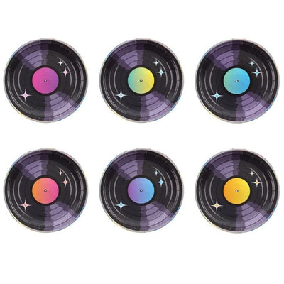 Papírové talíře Disco 18 cm 6 ks