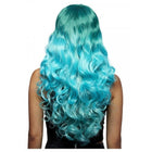 PARUKA dlouhá  Mermaid Ombre tyrkysová – foto 3