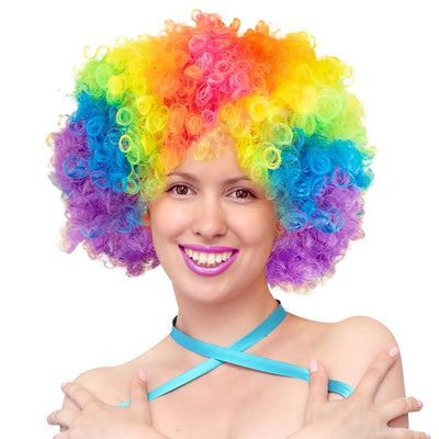 Paruka afro barevná