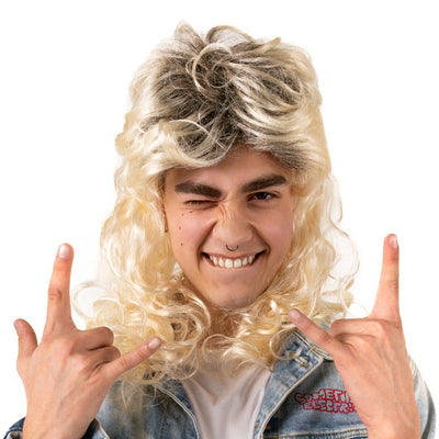 Paruka dlouhé 80s blond vlasy