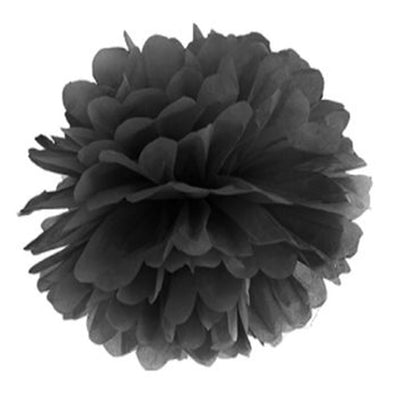 Pom poms papírový 25cm černý