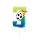 Svíčka dortová Fotbal "3" 6 cm – foto 2