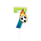 Svíčka dortová Fotbal "7" 6 cm – foto 2