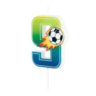 Svíčka dortová Fotbal "9" 6 cm – foto 2