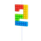 Svíčka dortová číslo 2 Lego kostičky 11 cm – foto 1
