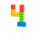Svíčka dortová číslo 4 Lego kostičky 11 cm – foto 1