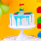 Svíčka dortová číslo 6 Lego kostičky 11 cm – foto 2