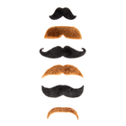 Black and brown fake mustaches, set of 6. – foto 5
