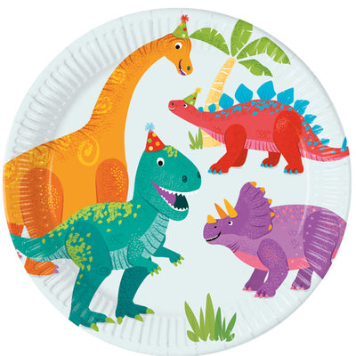 Talíře papírové Dinosaurus 23 cm 8 ks