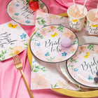 Talířky papírové Bride to be Flowers 18 cm 6 ks – foto 2