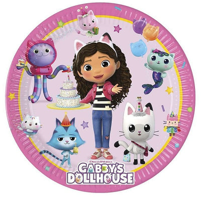 Talířky papírové Gabby´s Dollhouse 20 cm 8 ks