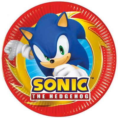 Talířky papírové Sonic 20 cm 8 ks