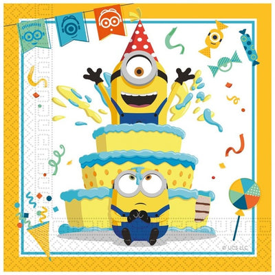 Mimoni party - ubrousky  33 x 33 cm 20 ks