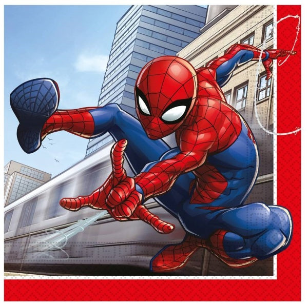 Ubrousky Spideman 20ks 33x33cm