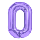 Foliový balón číslo 0 purple 100 cm – foto 1