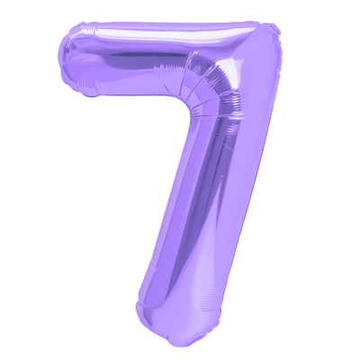Foliový balón číslo 7 purple 100 cm