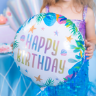Happy Birthday Ocean - Fóliový balón 45 cm – foto 2