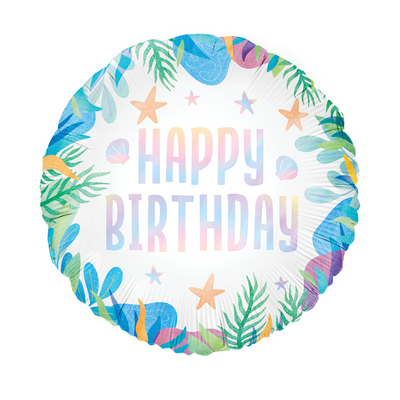 Happy Birthday Ocean - Fóliový balón 45 cm