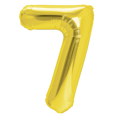 Foliový balón číslice 7 zlatá 70 cm