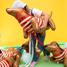 Stojící fóliový balón ve tvaru jezevčíka  68 x 42 cm – foto 6