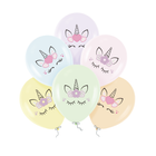 Unicorn balloons 12 inches 6 pcs – foto 1