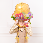 Fóliový balón košík s kytkami 53 x 69 cm – foto 3