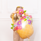 Fóliový balón košík s kytkami 53 x 69 cm – foto 2
