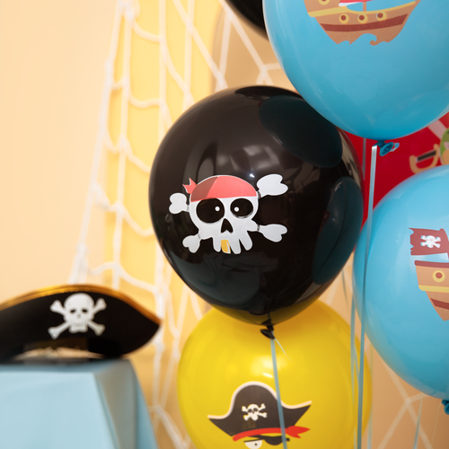 Pirate Balloons 12 inches, 8 pcs set