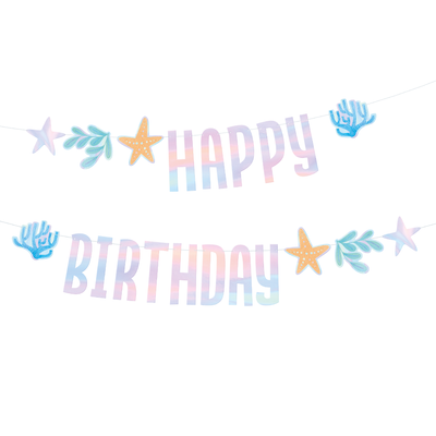 Happy Birthday Ocean banner 240x17cm
